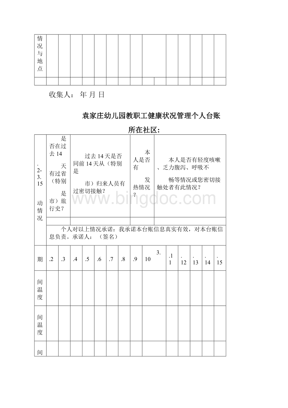 幼儿园教职工健康状况管理个人台账.docx_第2页