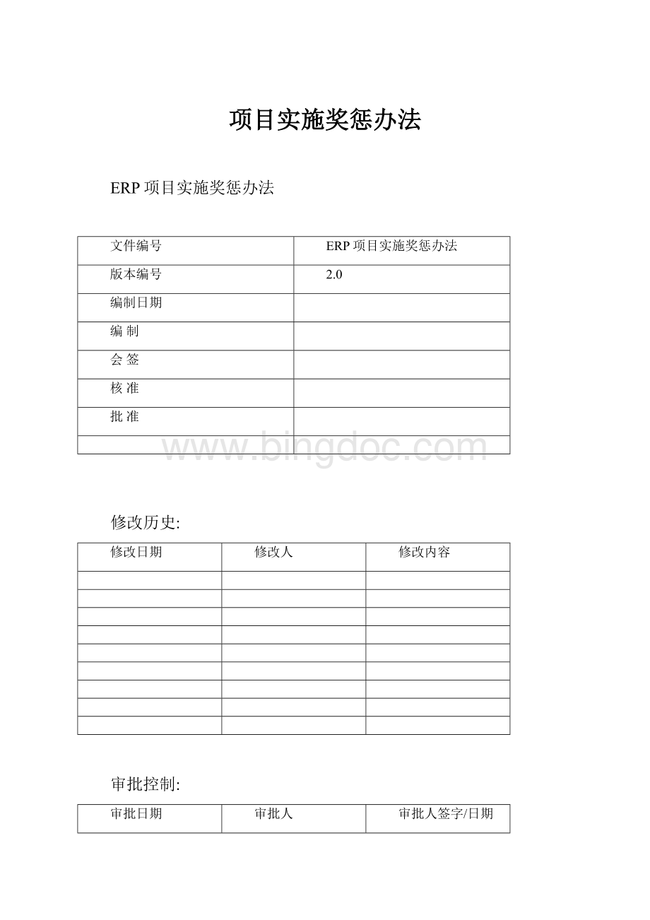 项目实施奖惩办法.docx_第1页