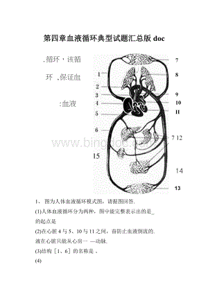 第四章血液循环典型试题汇总版doc.docx