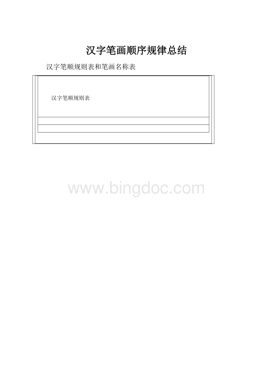 汉字笔画顺序规律总结.docx_第1页