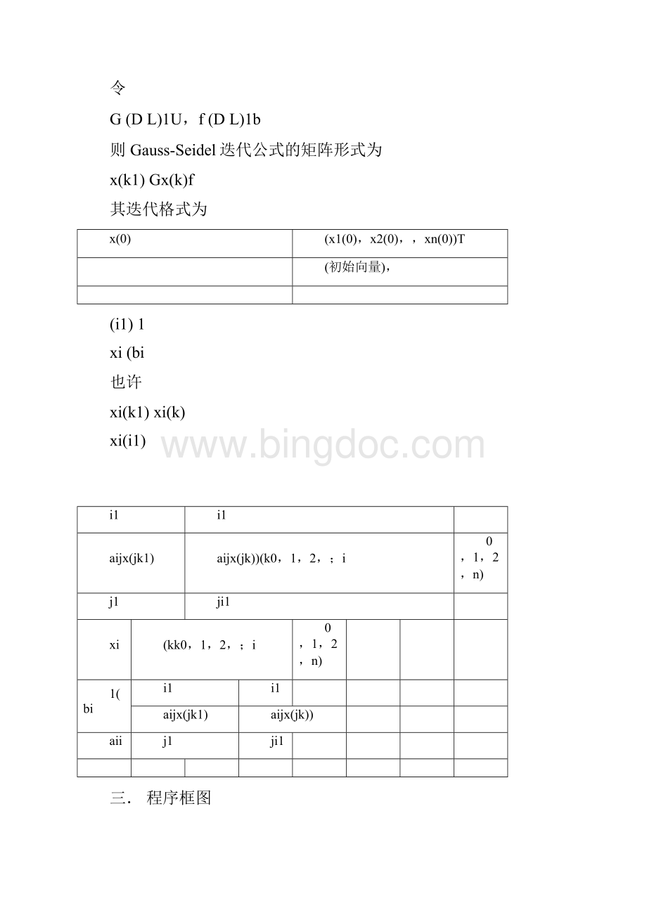 GaussSeidel迭代法求解线性方程组.docx_第2页