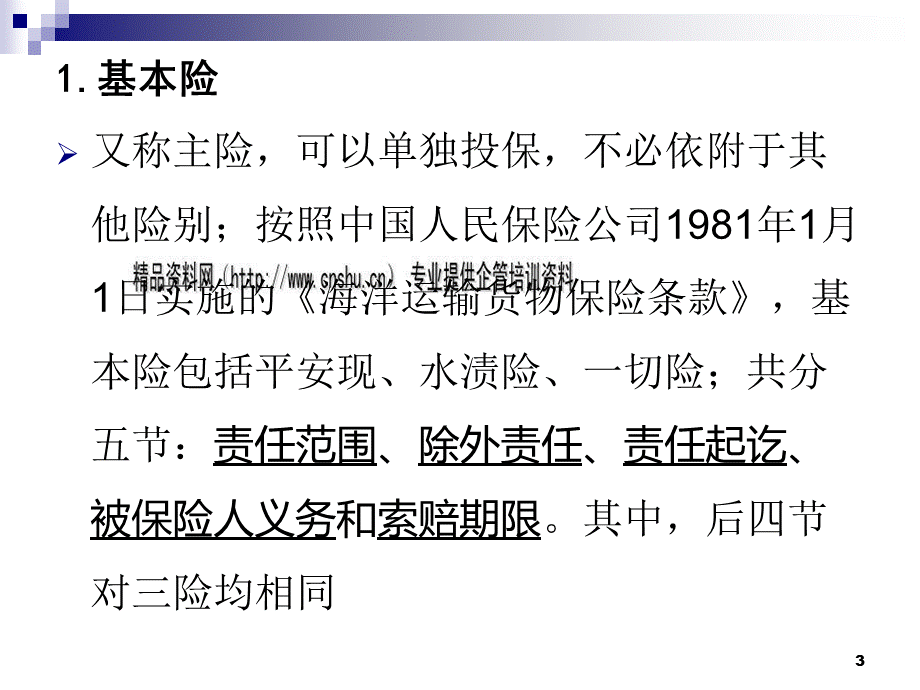 中国海洋运输货物保险概述.pptx_第3页