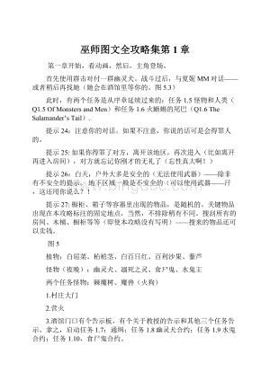 巫师图文全攻略集第1章.docx