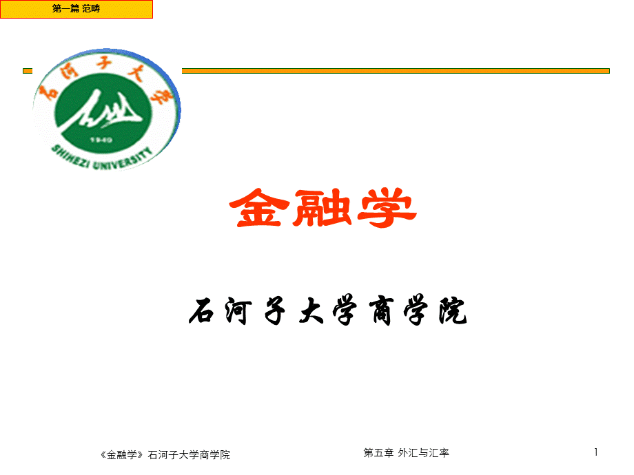 金融学之外汇与汇率(PPT 95页).pptx