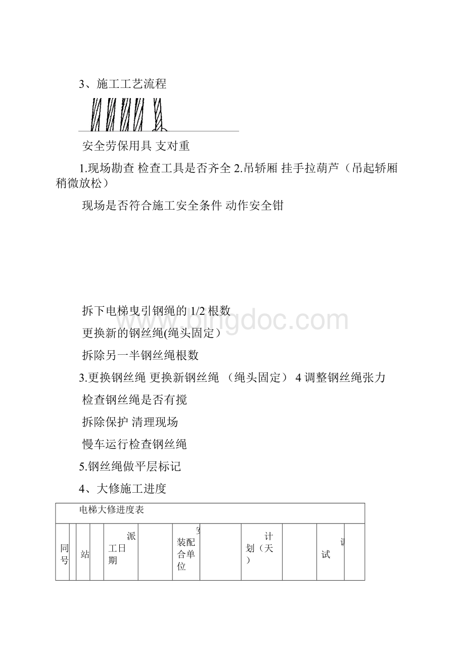 电梯维修改造施工方案大修最新范本模板.docx_第3页