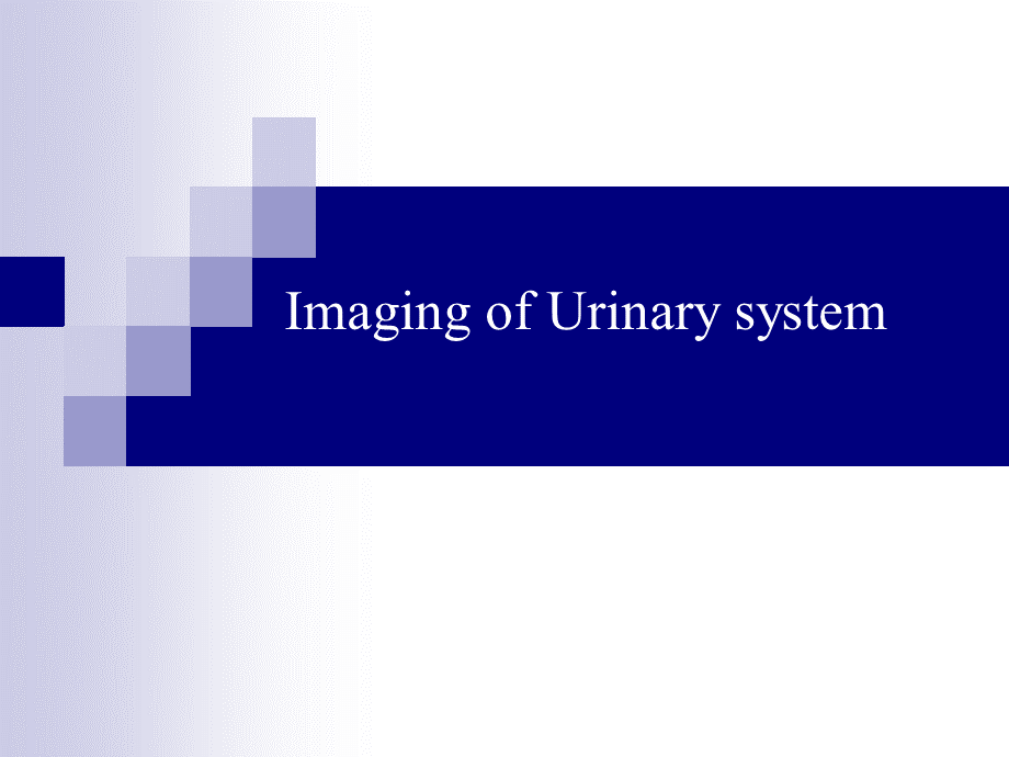 Imaging-of-Urinary-system--精品医学课件.ppt