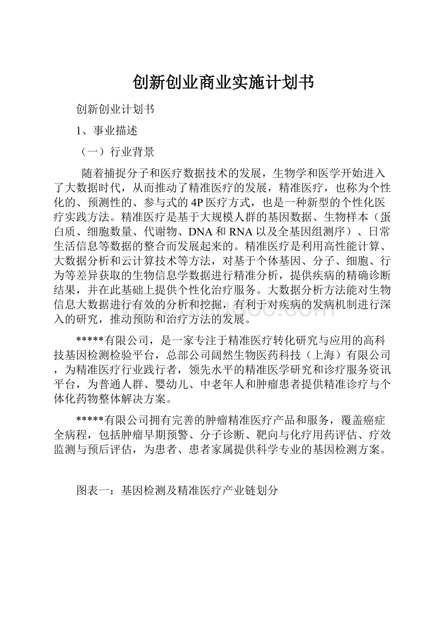 创新创业商业实施计划书.docx