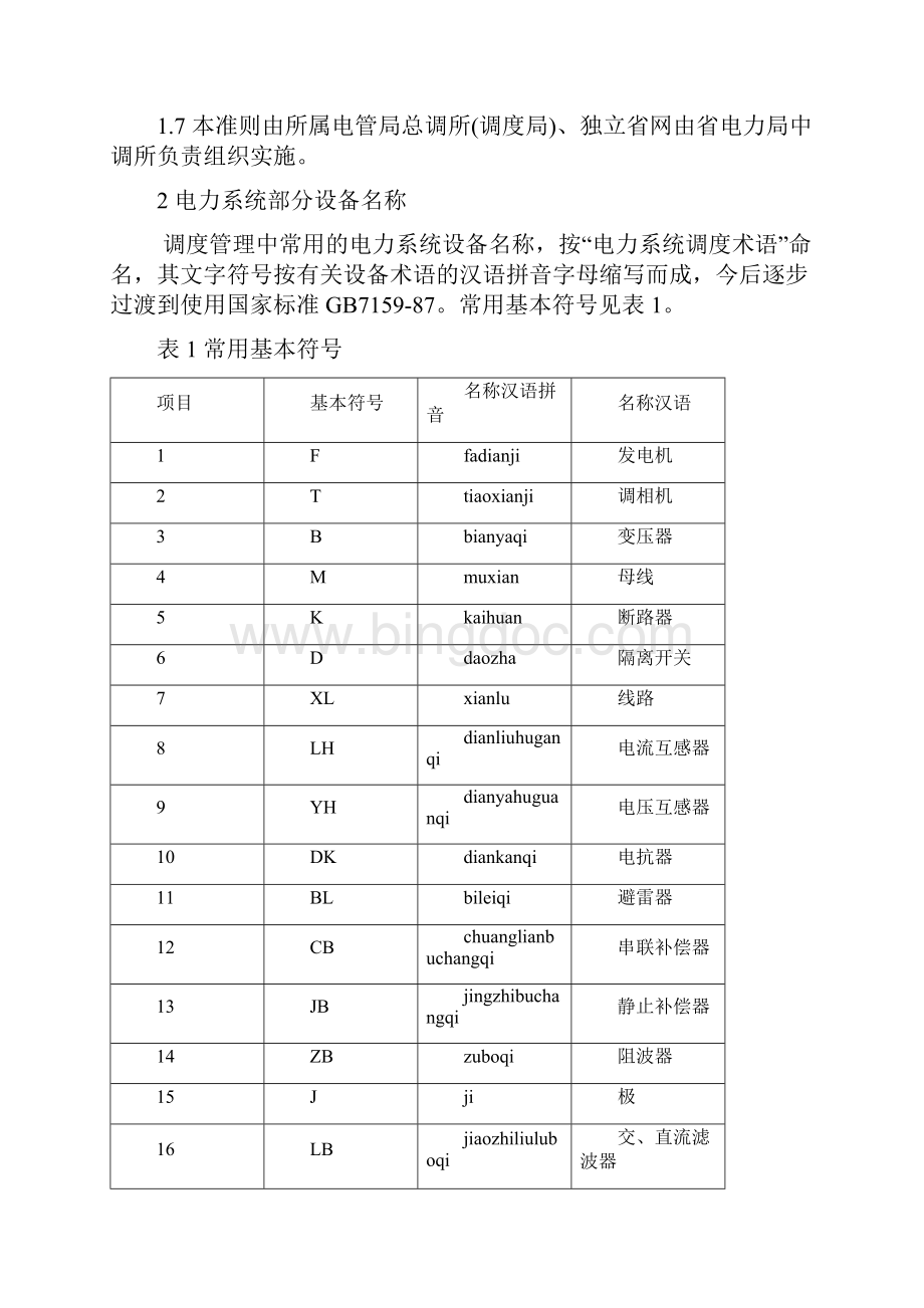 062电力系统部分设备统一编号准则.docx_第2页