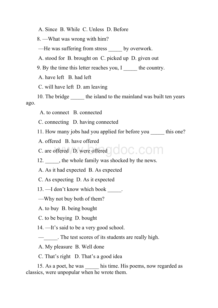 江西卷学年高中英语 Unit 3 Australia测试题含答案.docx_第2页