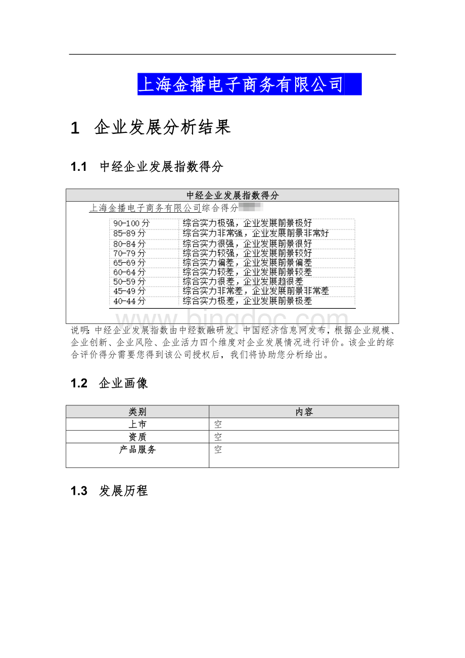 上海金播电子商务有限公司介绍企业发展分析报告.docx_第2页