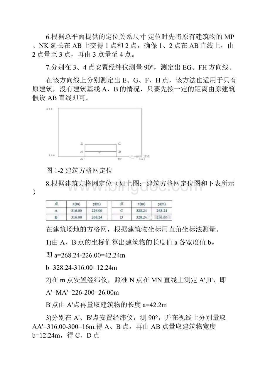 建筑工程放线验线总结.docx_第2页