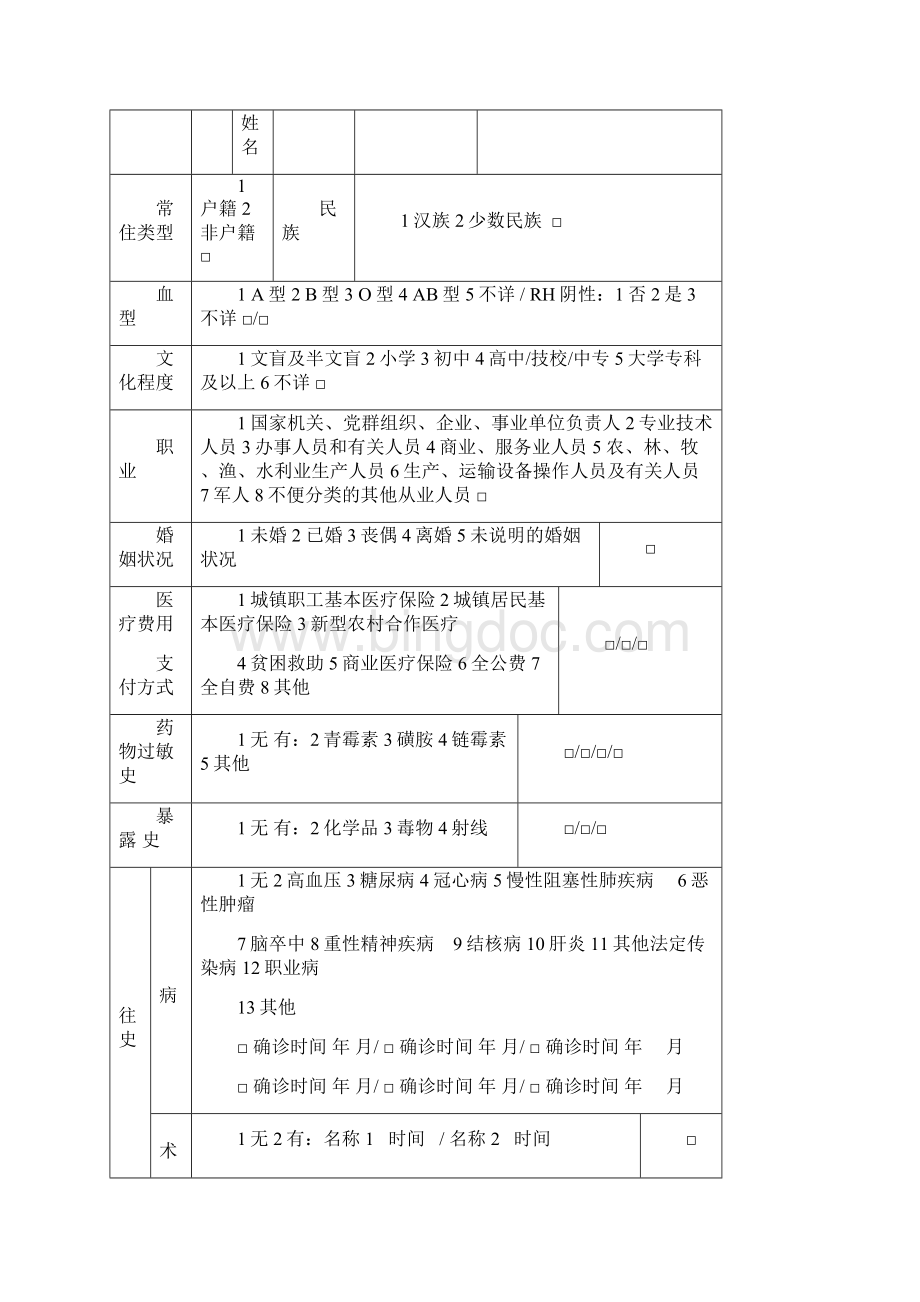 养老院老年人健康档案.docx_第2页