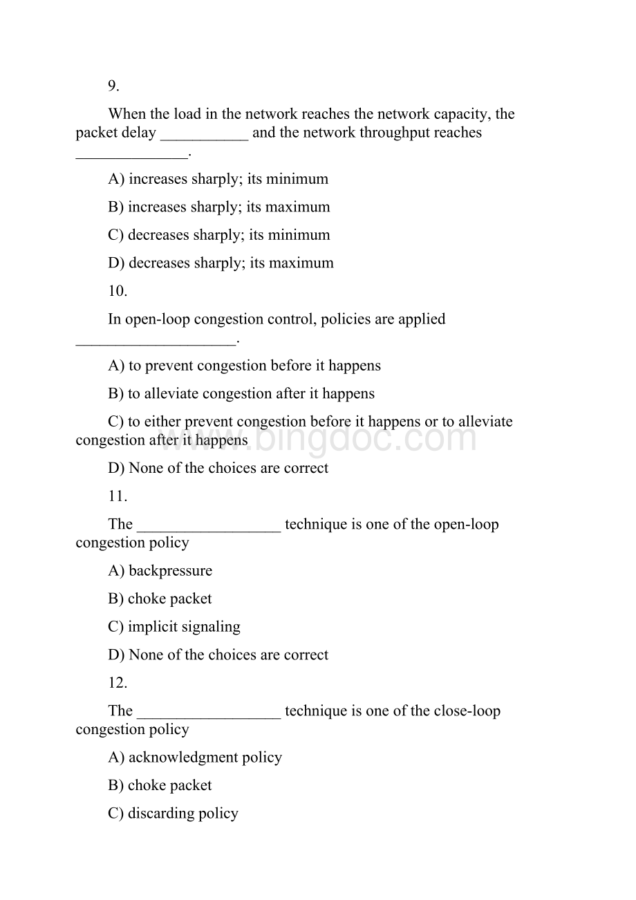 计算机网络教程自顶向下方法选择题及答案.docx_第3页