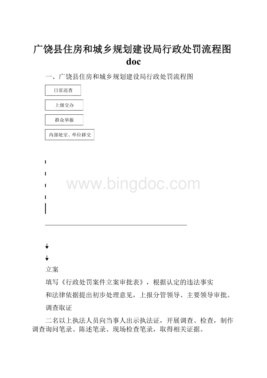 广饶县住房和城乡规划建设局行政处罚流程图doc.docx_第1页