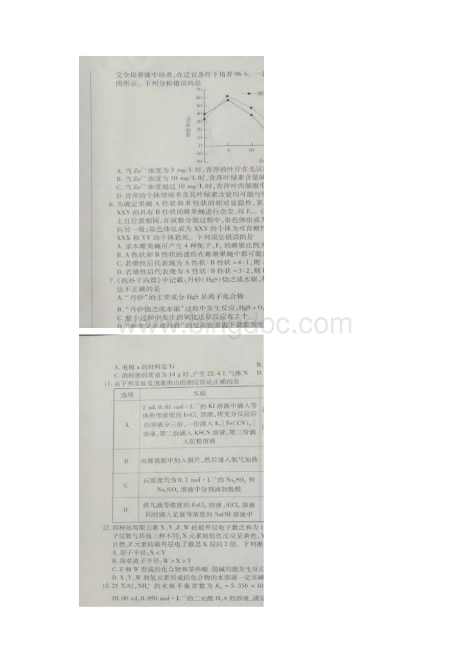 河南省安阳市届高三下学期毕业班第二次模拟考试理科综合试题.docx_第2页