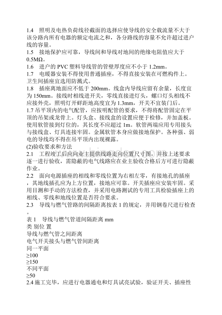 上海住宅装饰装修验收标准.docx_第3页