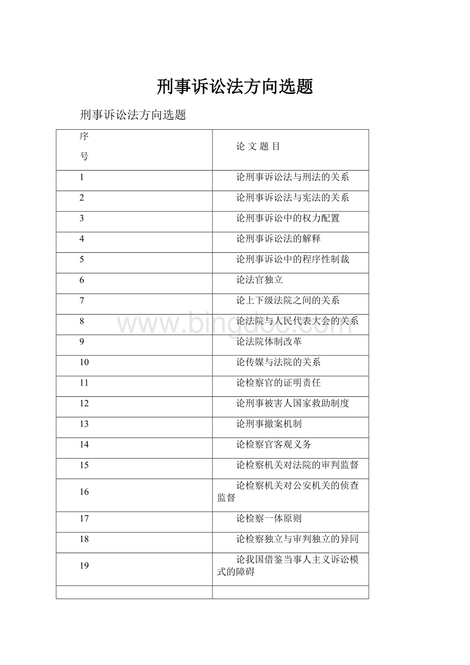 刑事诉讼法方向选题.docx_第1页