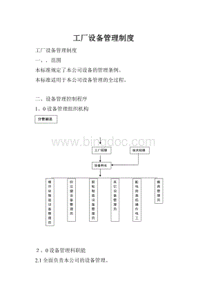 工厂设备管理制度.docx