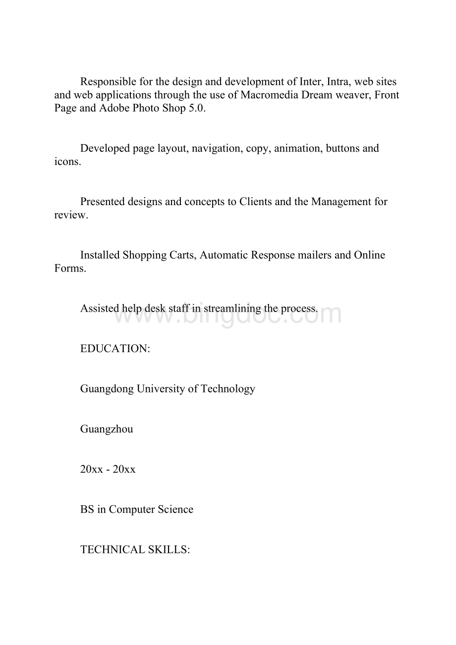 求职简历英文作文.docx_第2页