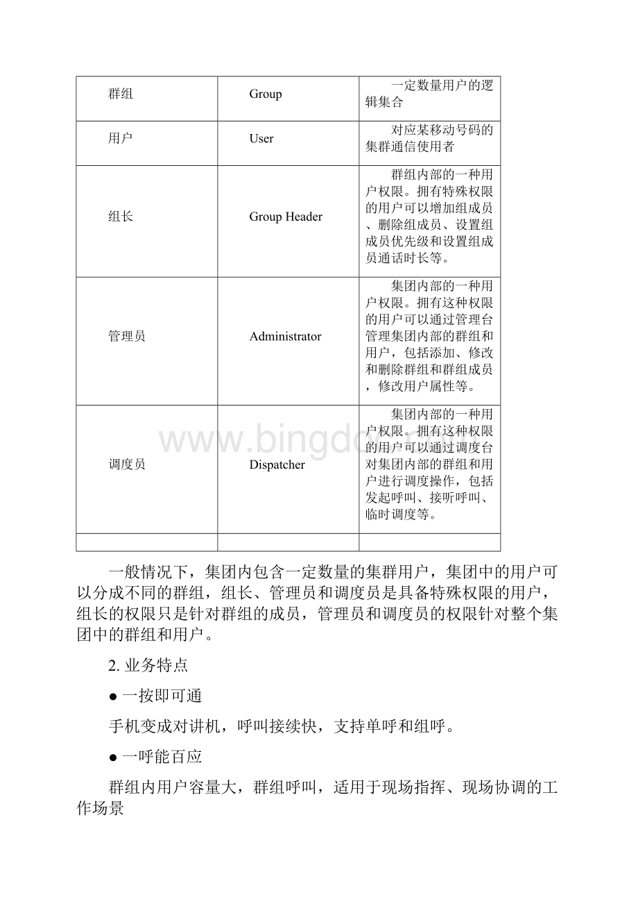 天翼对讲业务使用说明书.docx_第2页