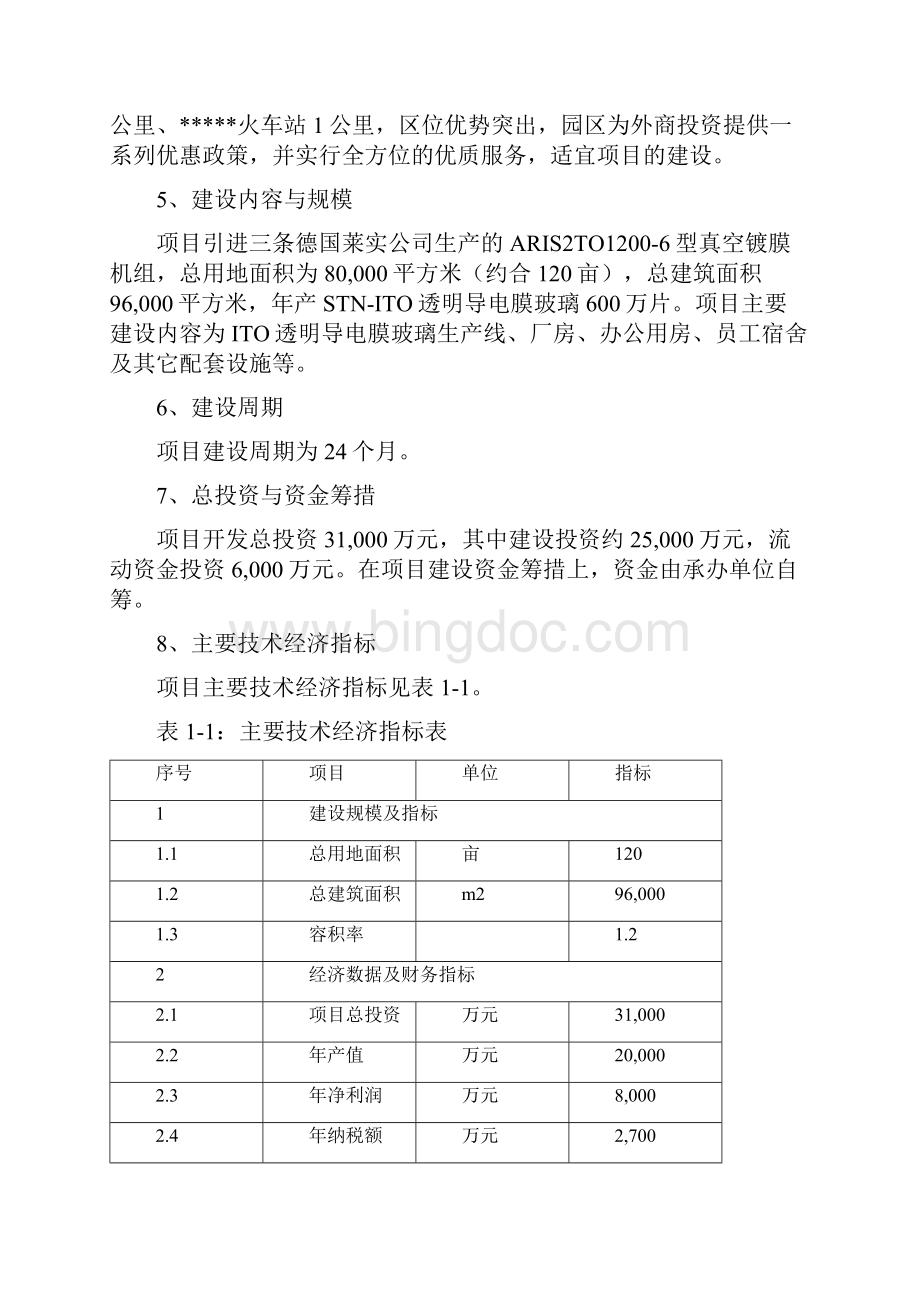 县工业园南部园区ITO透明导电膜玻璃制造项目可行性研究报告.docx_第2页