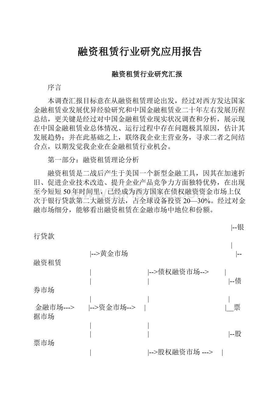 融资租赁行业研究应用报告.docx_第1页