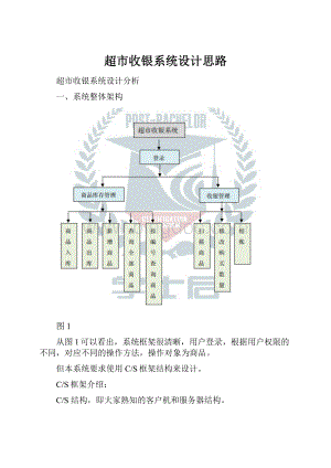 超市收银系统设计思路.docx