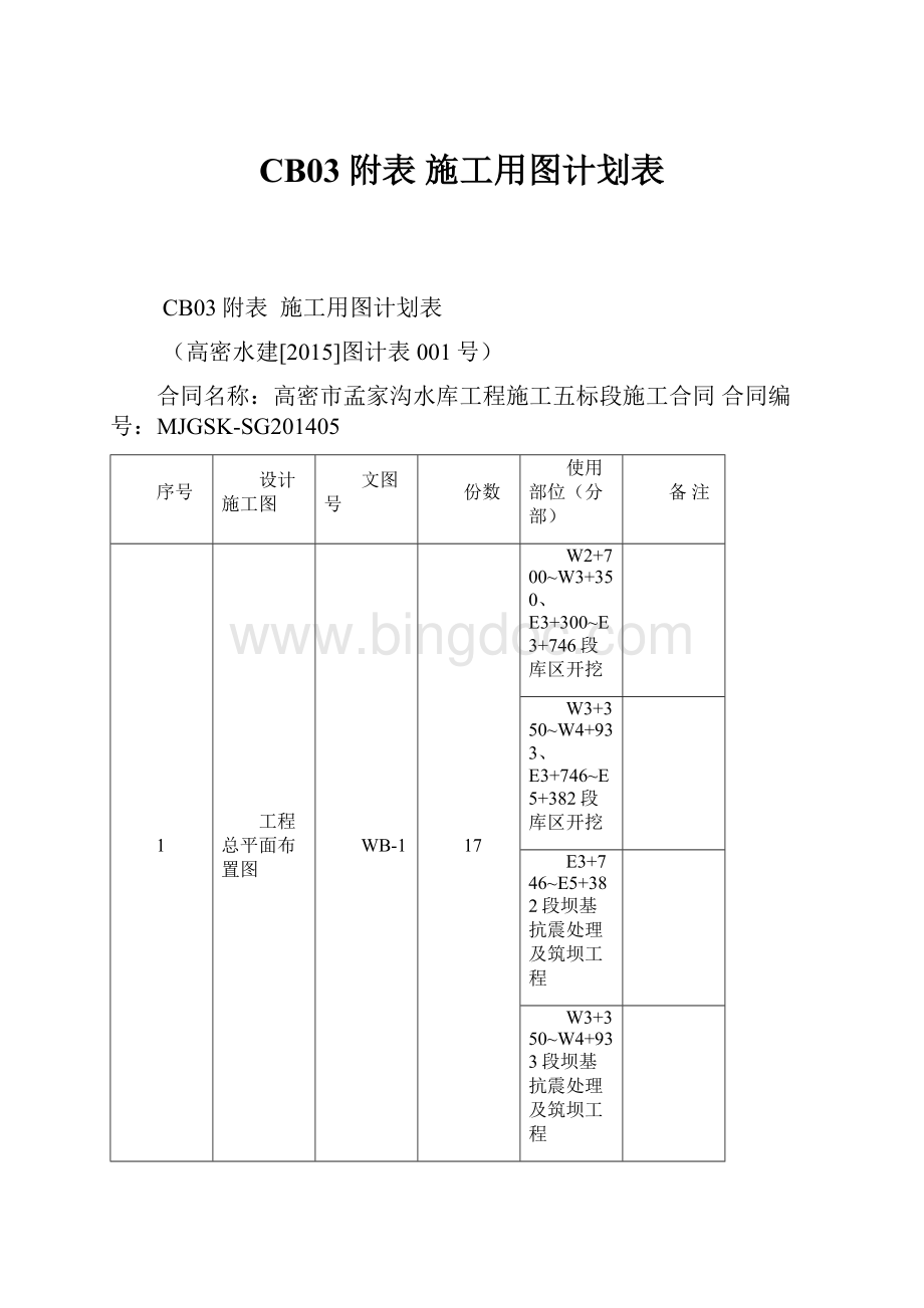 CB03附表 施工用图计划表.docx