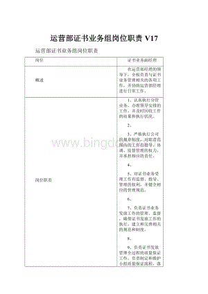 运营部证书业务组岗位职责V17.docx