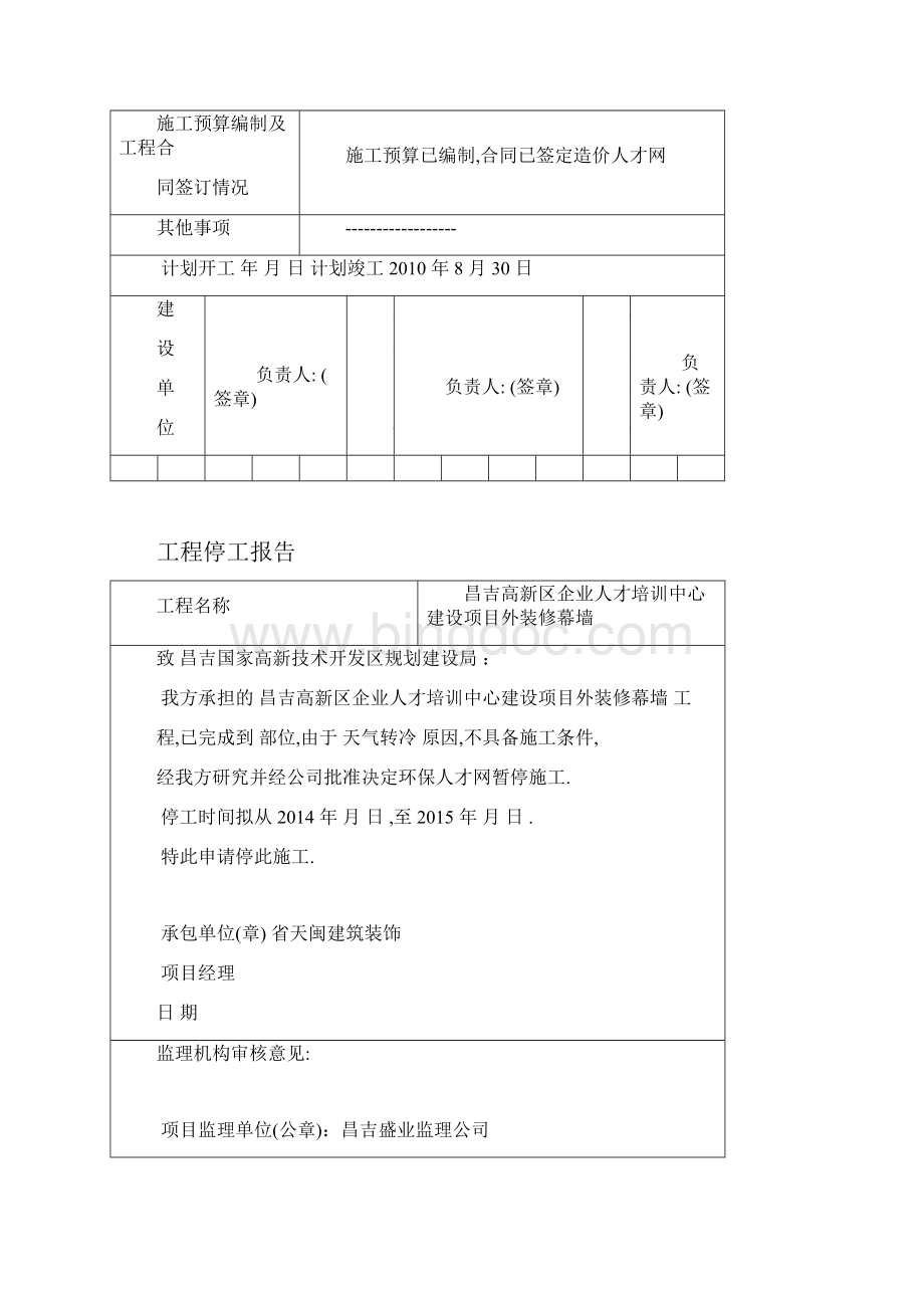 工程复工停工资料报告材料.docx_第3页