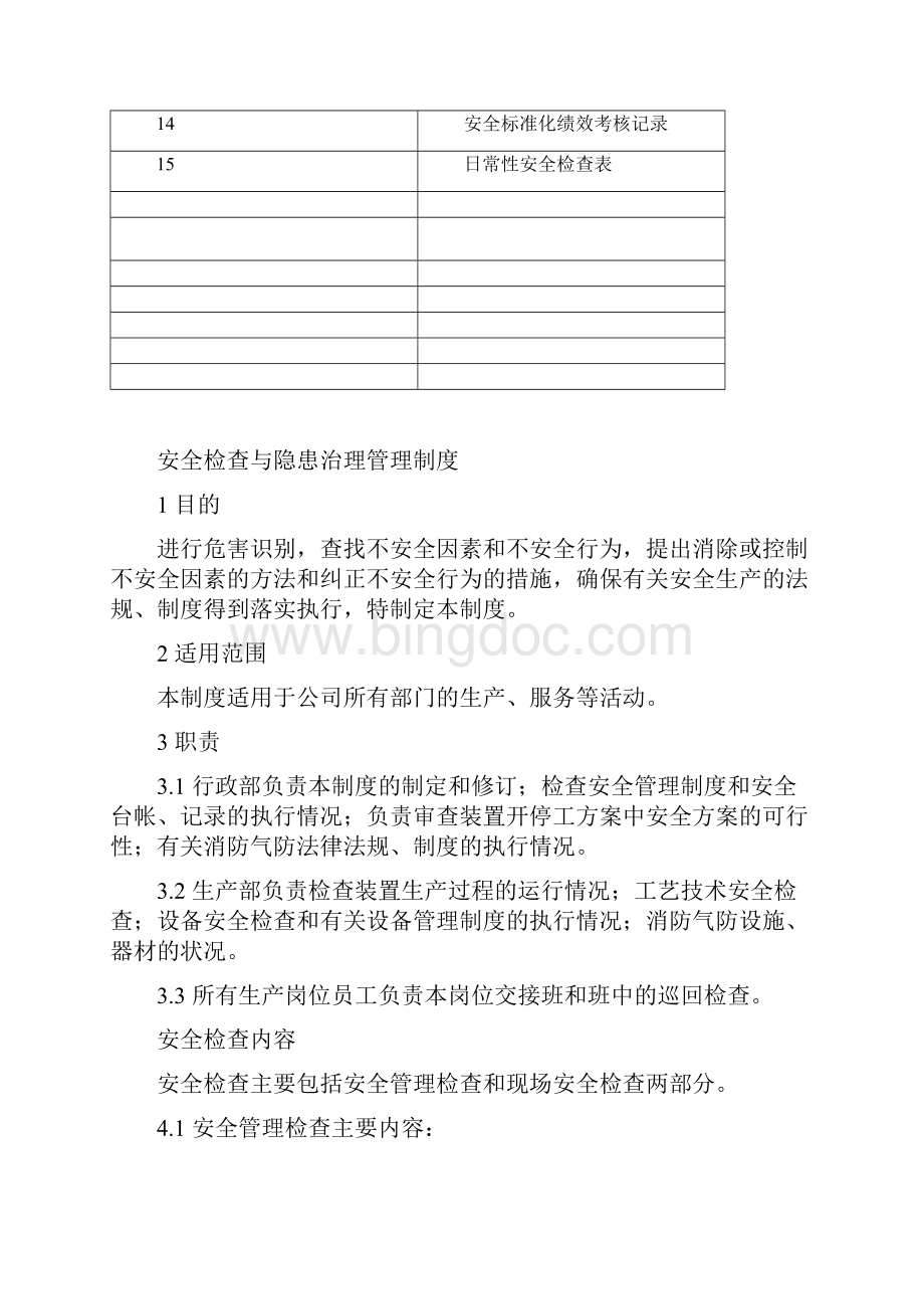 隐患排查及各种检查表.docx_第2页