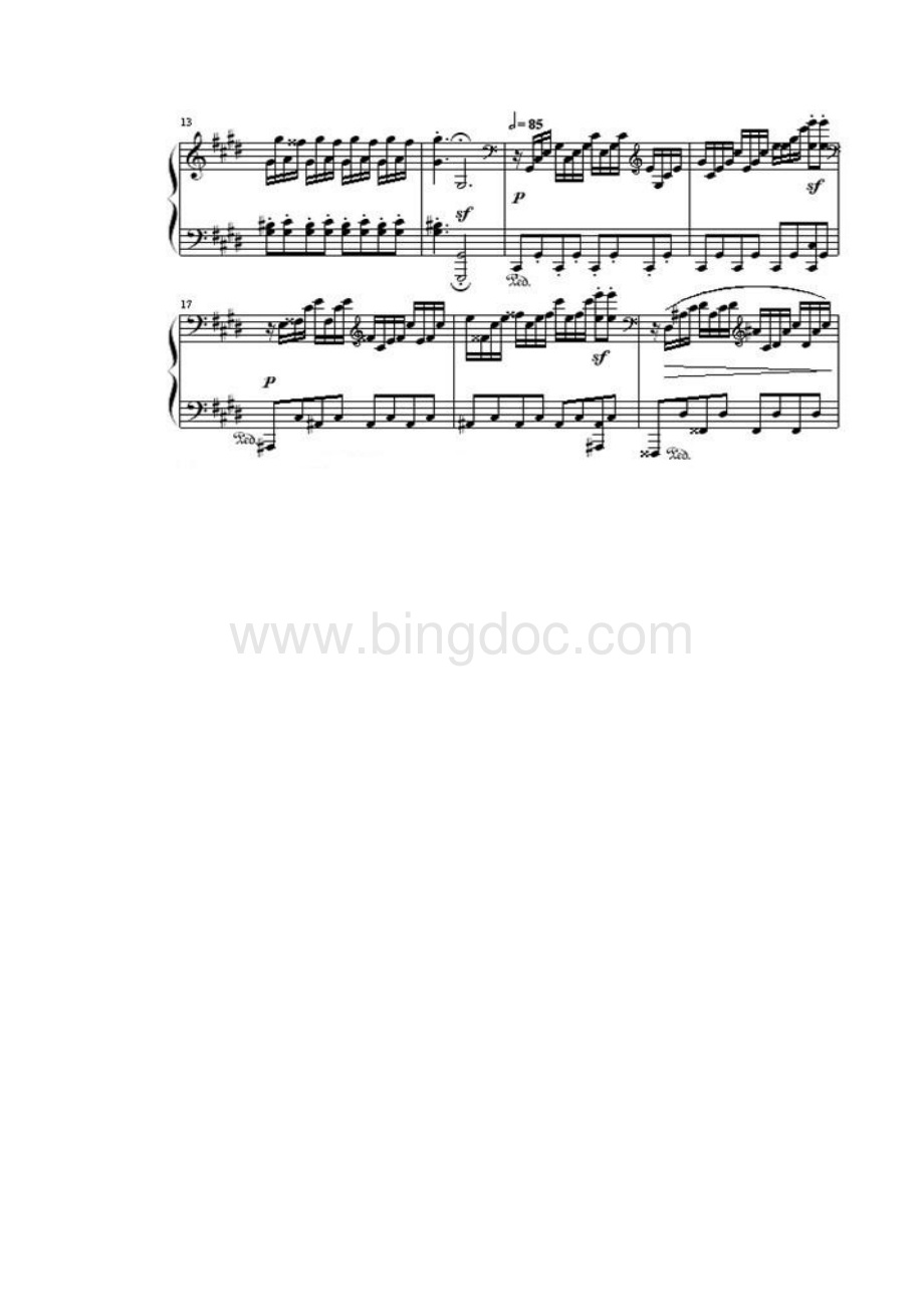 贝多芬月光奏鸣曲第三乐章钢琴谱完整版.docx_第2页