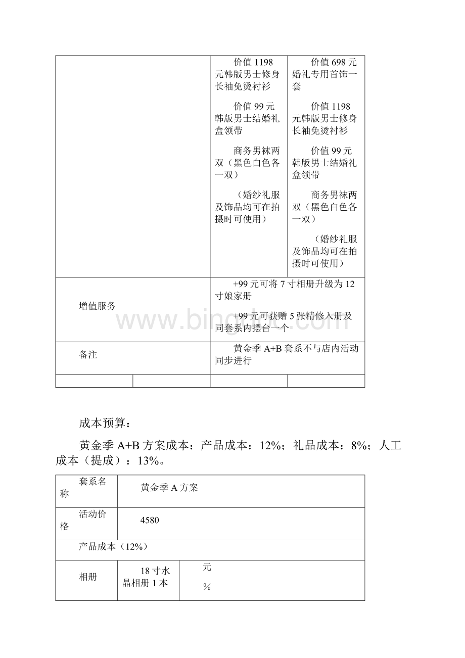 黄金季私人定制婚纱照拍摄高端销售定制项目可行性方案.docx_第3页