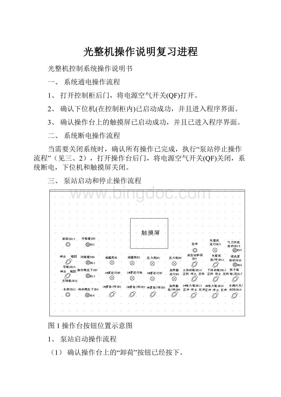 光整机操作说明复习进程.docx