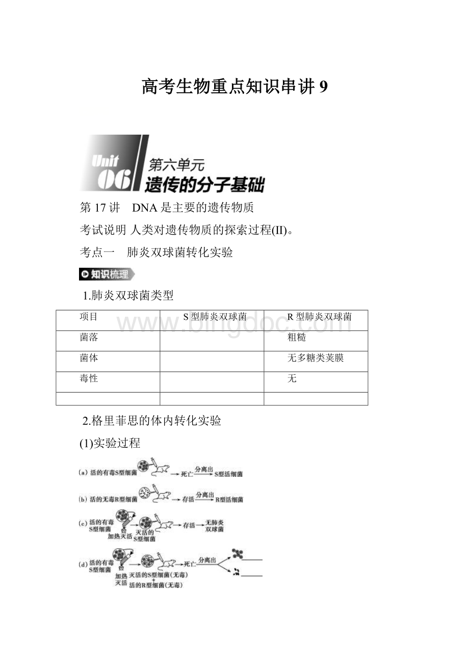 高考生物重点知识串讲 9.docx_第1页