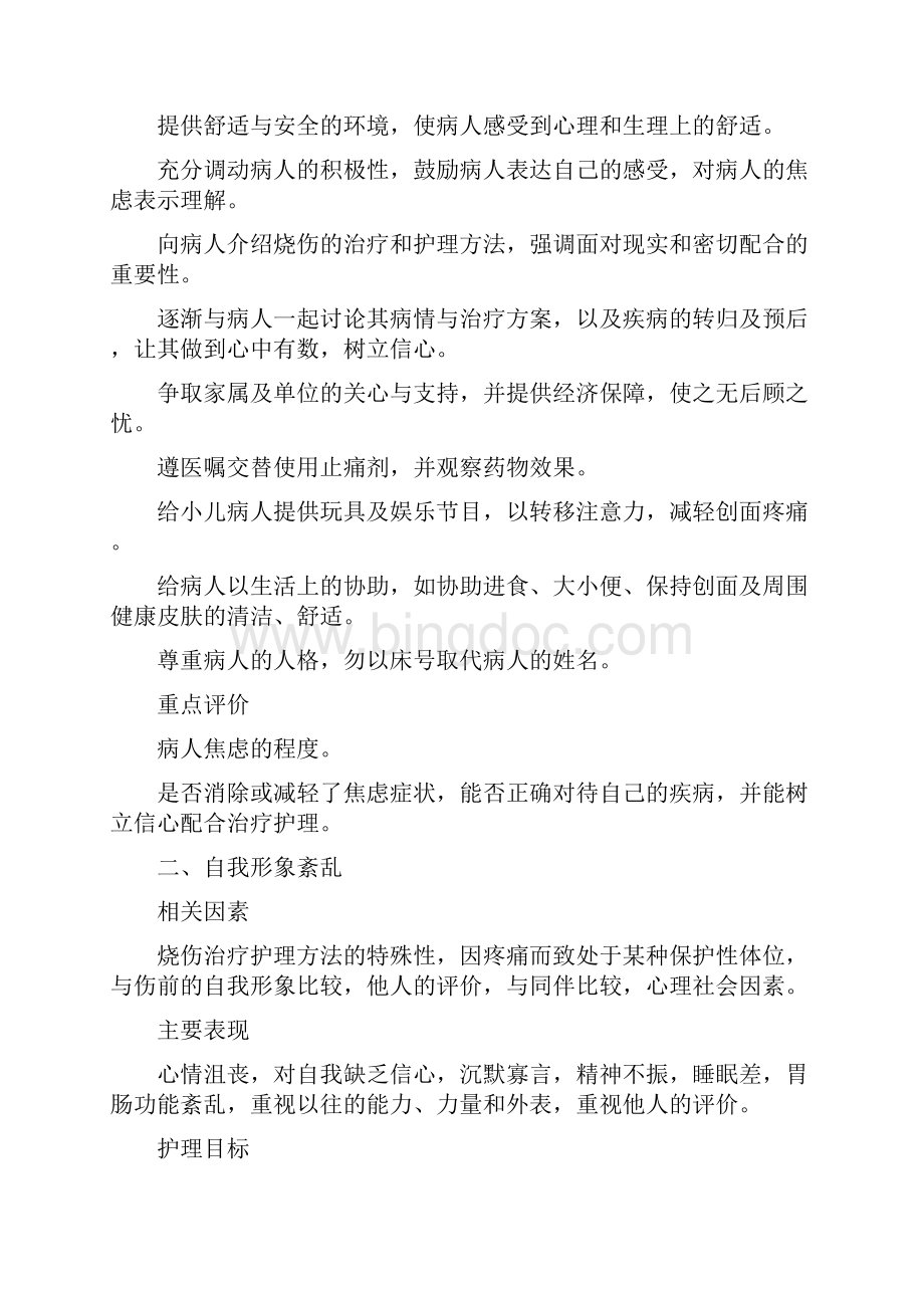 整理烧伤病人护理计划.docx_第2页