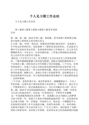 个人见习期工作总结.docx