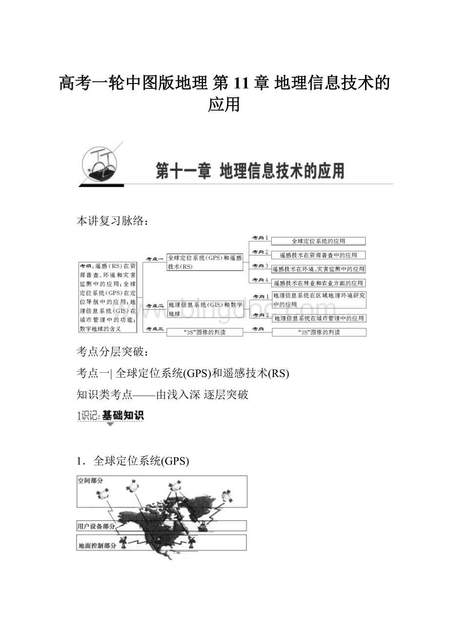 高考一轮中图版地理 第11章 地理信息技术的应用.docx_第1页