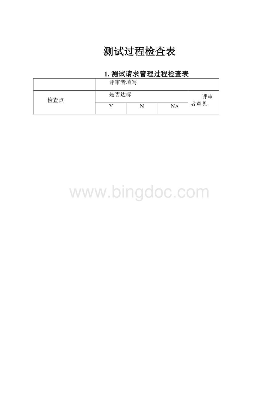 测试过程检查表.docx