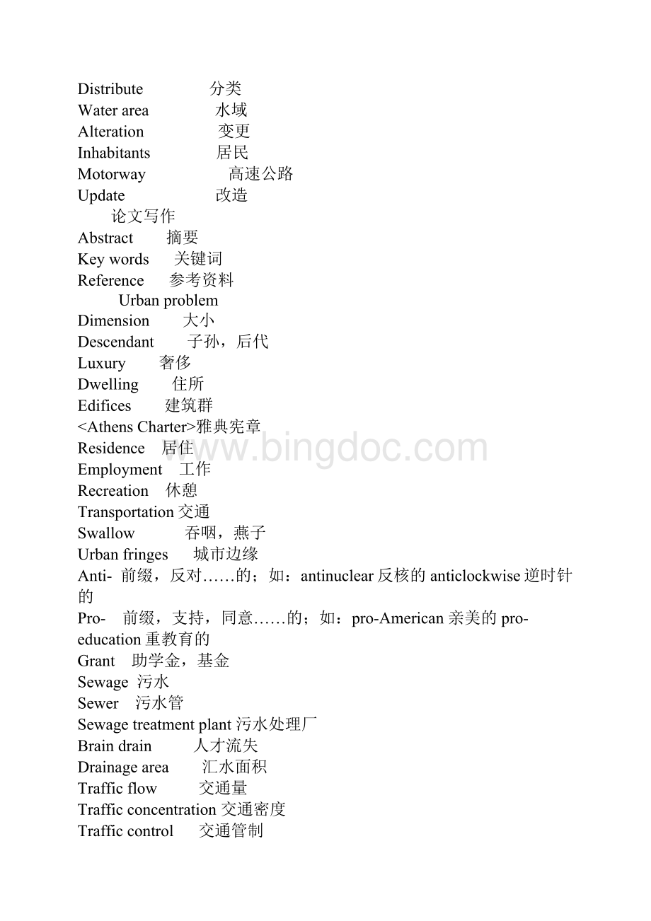 城市规划专业英语词汇复习过程.docx_第3页