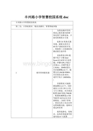 丰州路小学智慧校园系统doc.docx