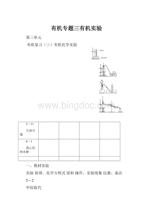 有机专题三有机实验.docx