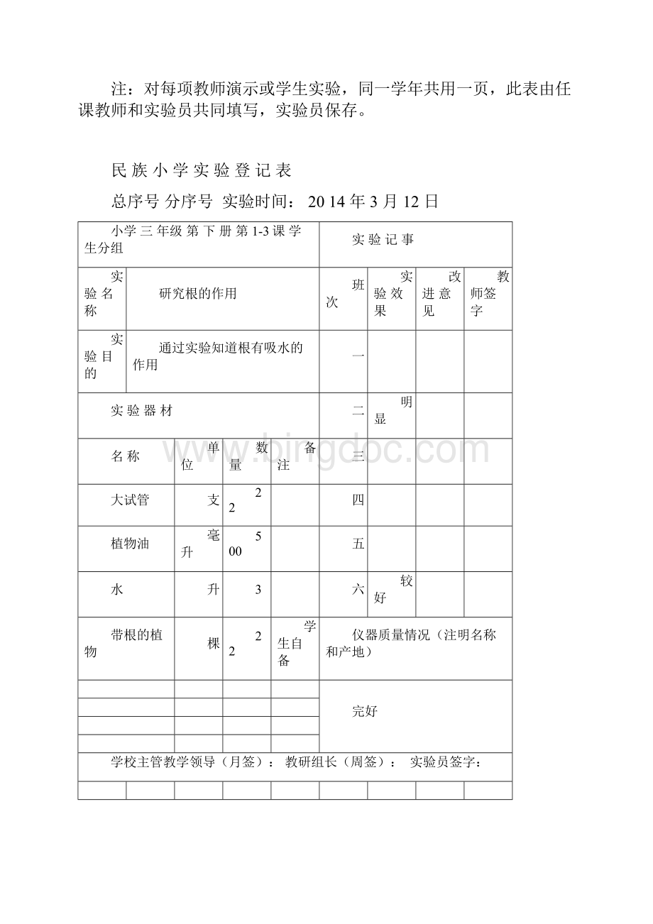 民族小学实验登记表.docx_第3页