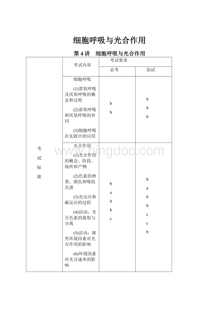 细胞呼吸与光合作用.docx_第1页