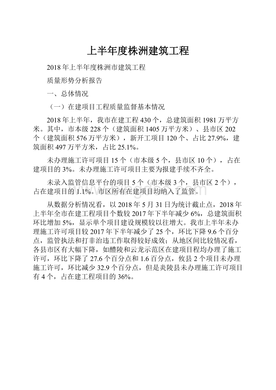 上半年度株洲建筑工程.docx_第1页