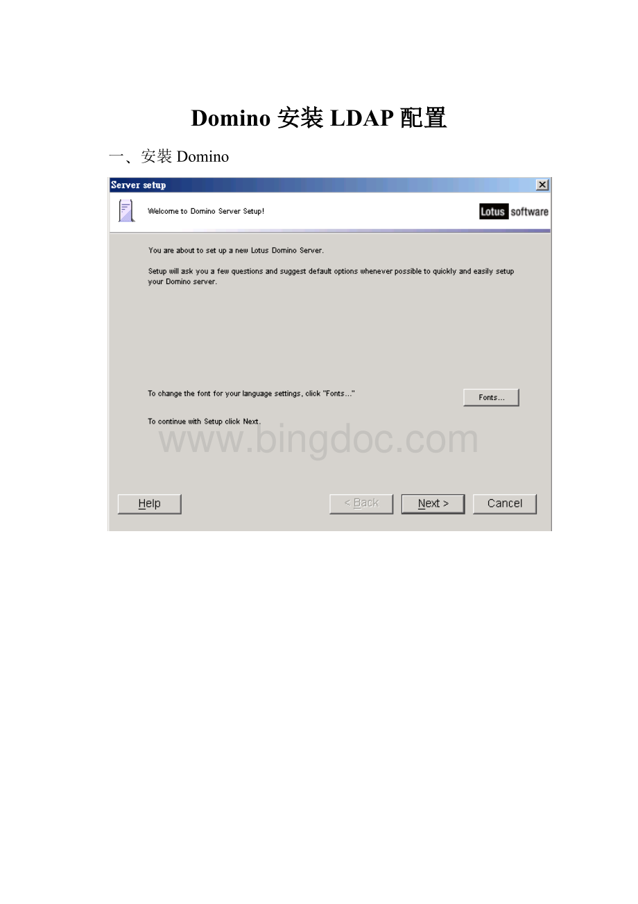 Domino 安装 LDAP 配置.docx_第1页