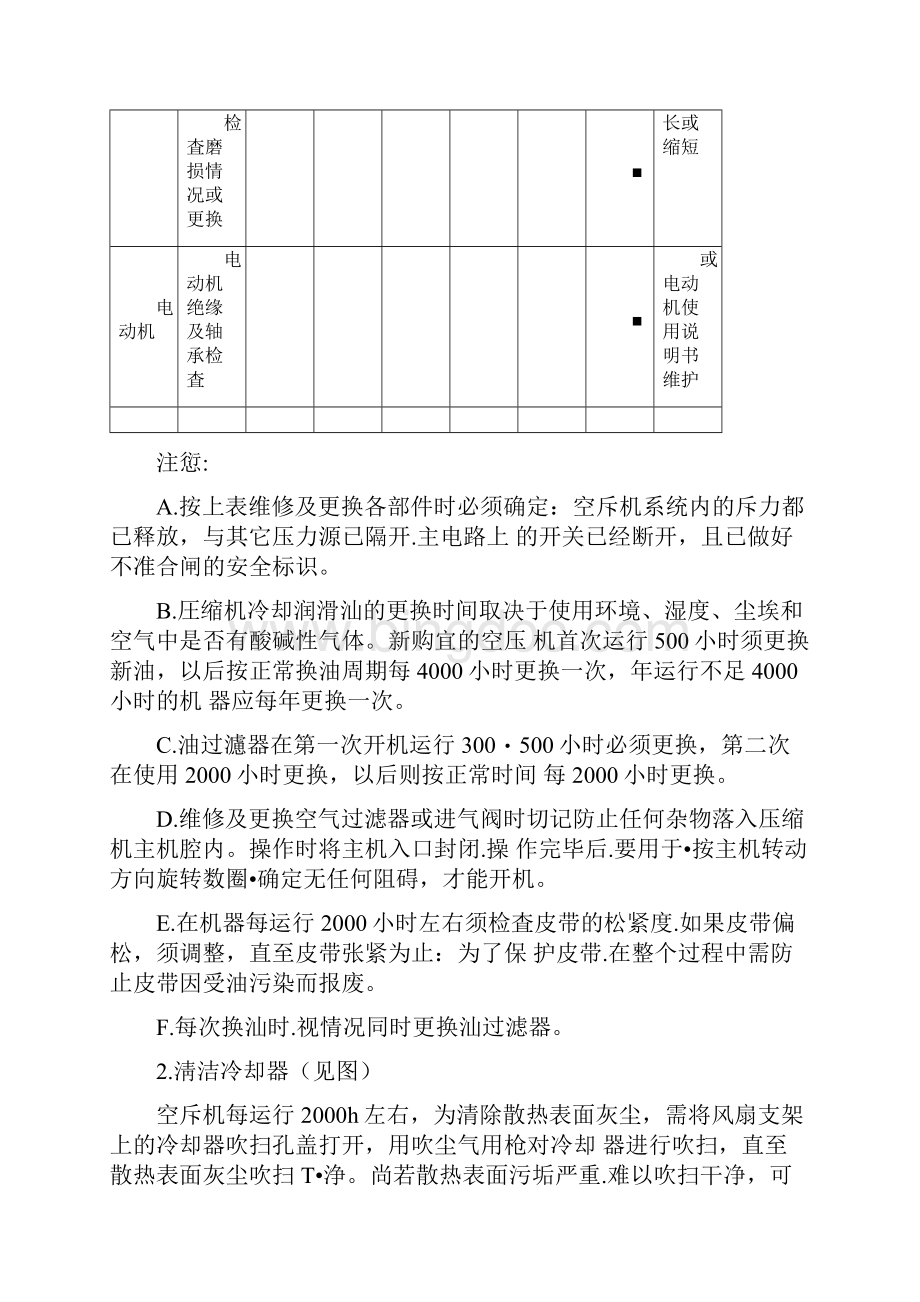 空压机保养维护规程.docx_第3页