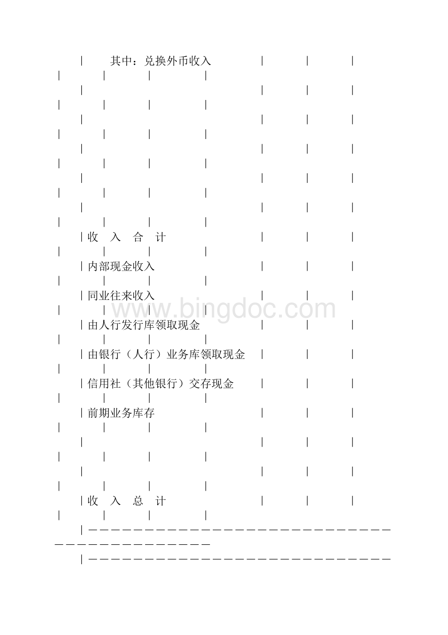 金融机构现金收支统计月报表.docx_第2页