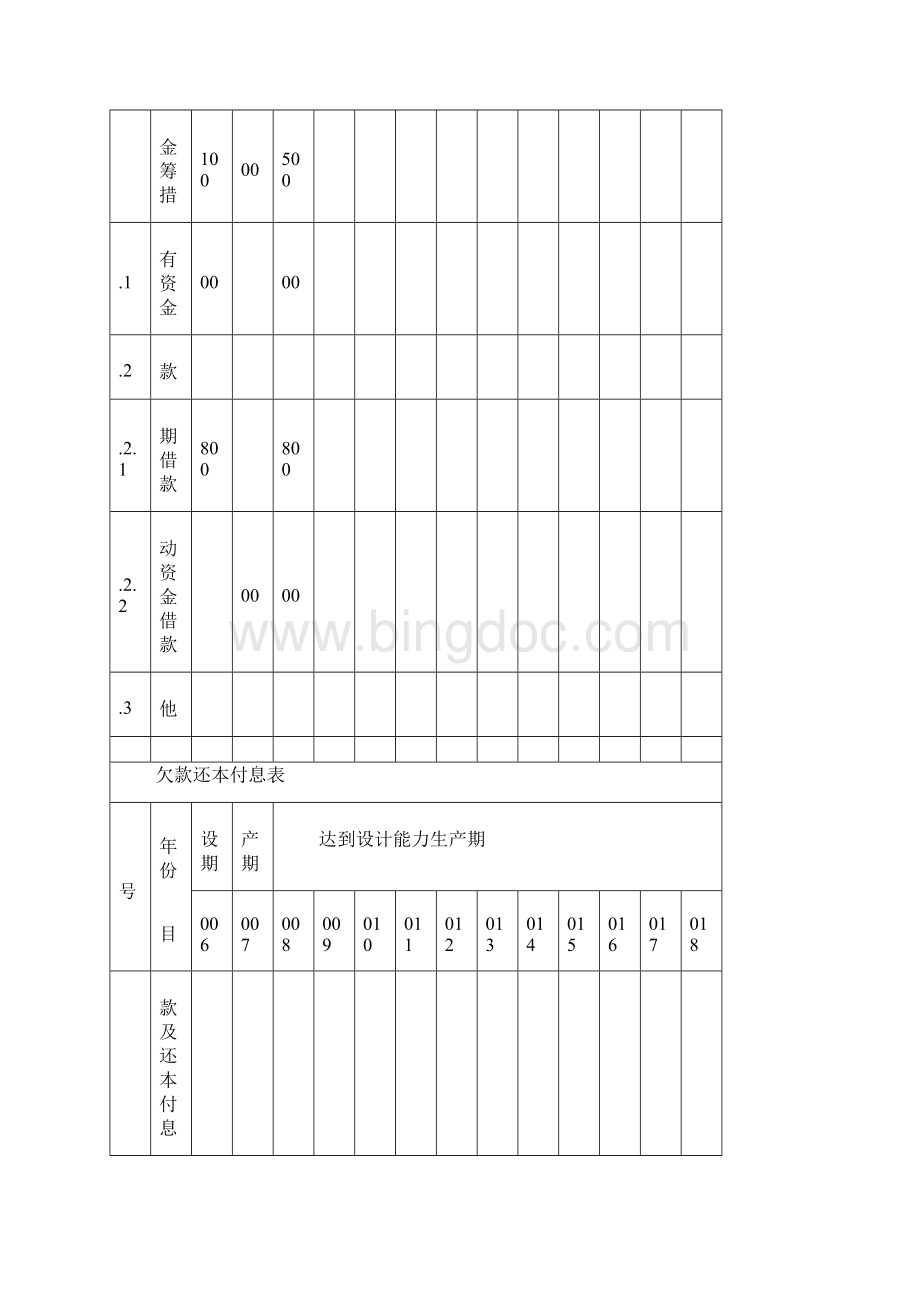 投资计划及资金筹措表.docx_第2页