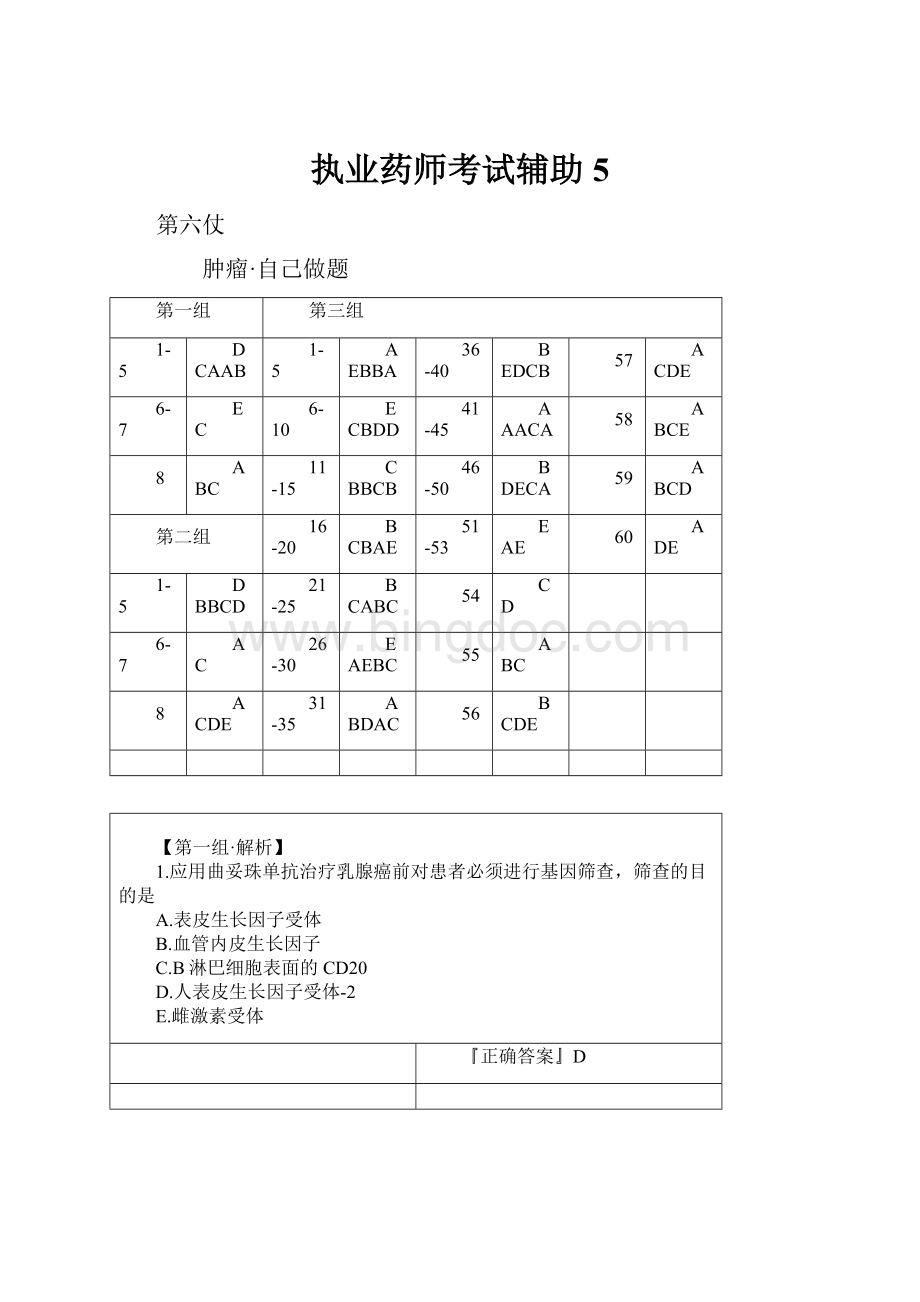 执业药师考试辅助 5.docx_第1页